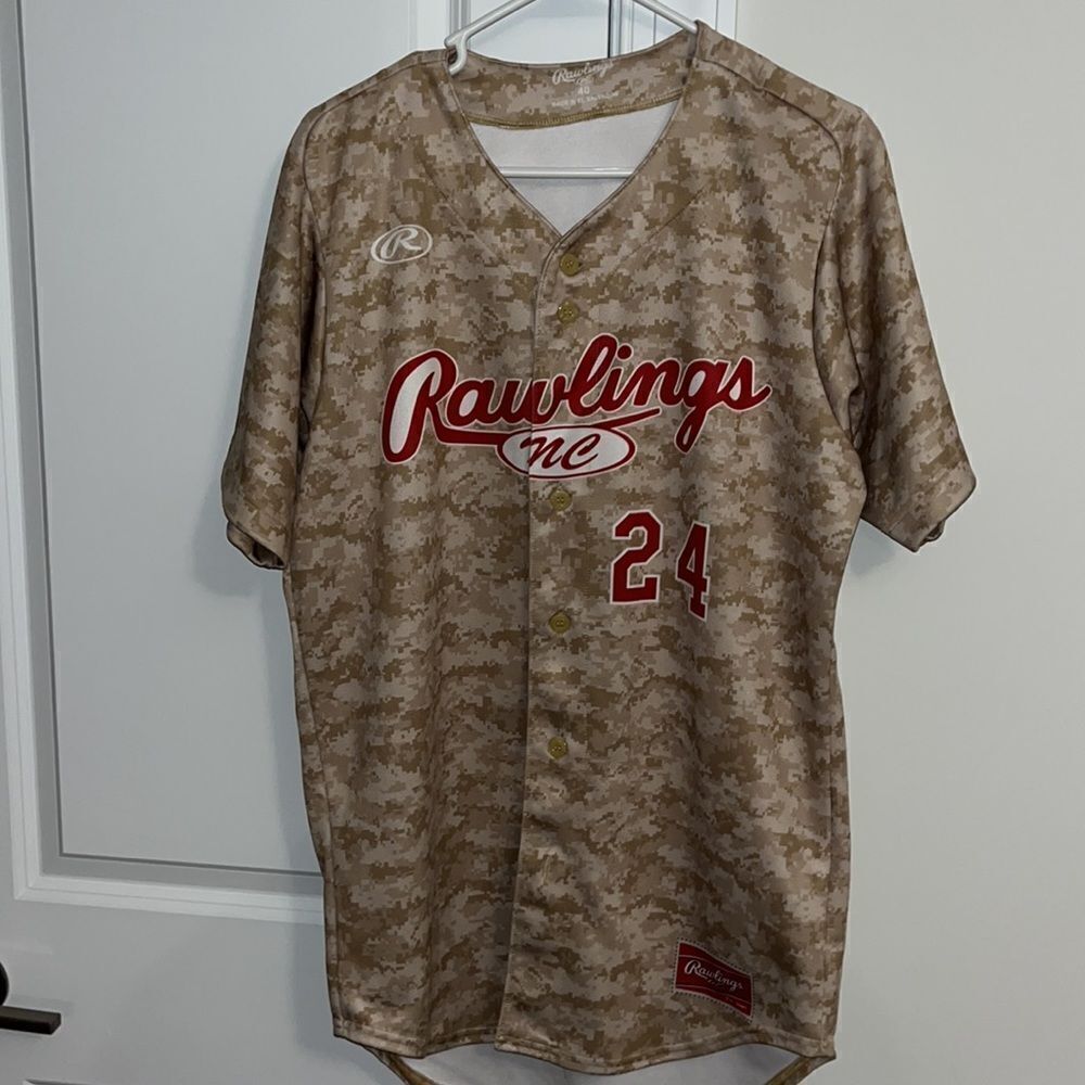 Digi Camo Camouflage 24 Sample Rawlings NC baseball jersey 40 M men’s